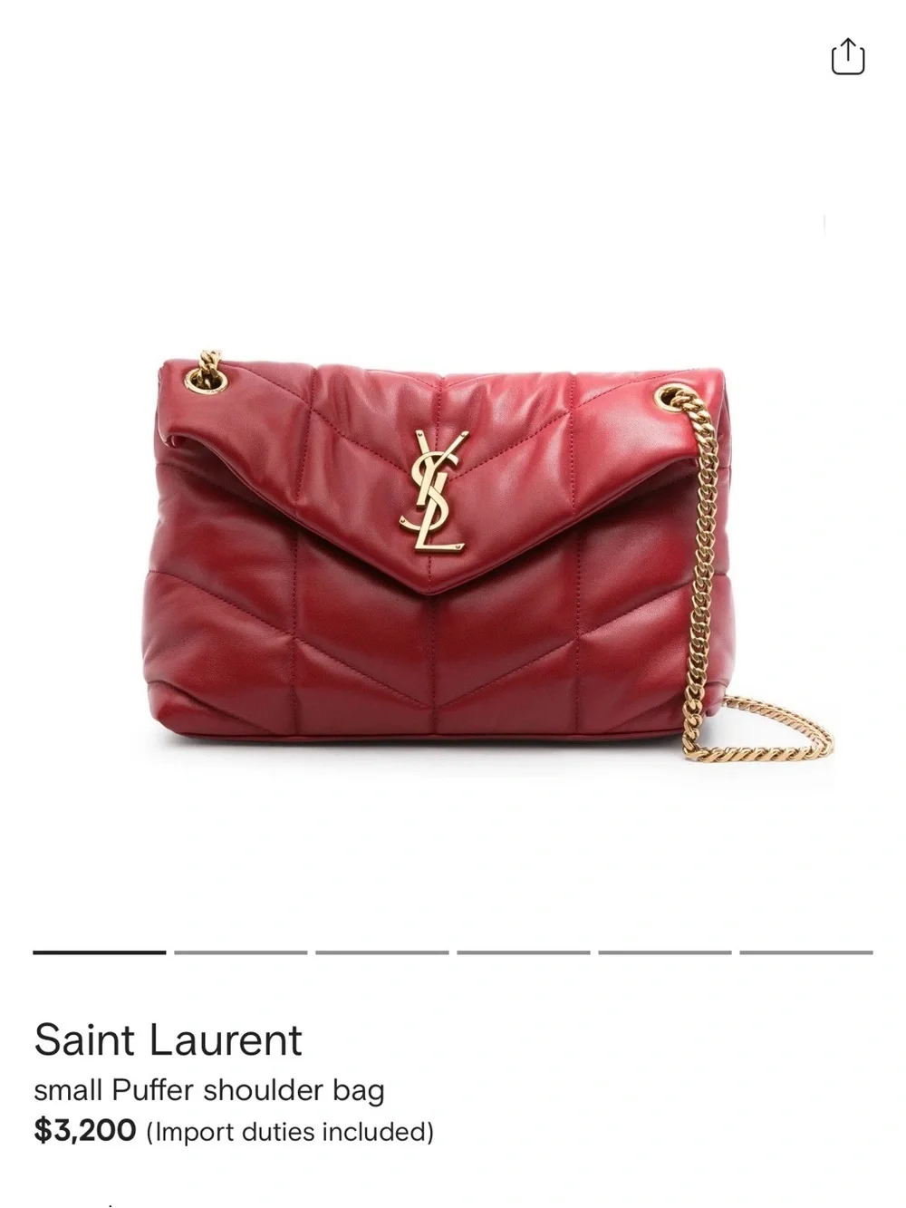 2024 Saint Laurent Puffer LouLou Small